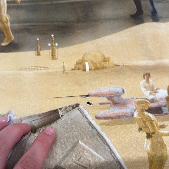 VINTAGE 1977 Star Wars WALL PAPER 4 Panels ~ 53 Square FT - Picture 10 of 16